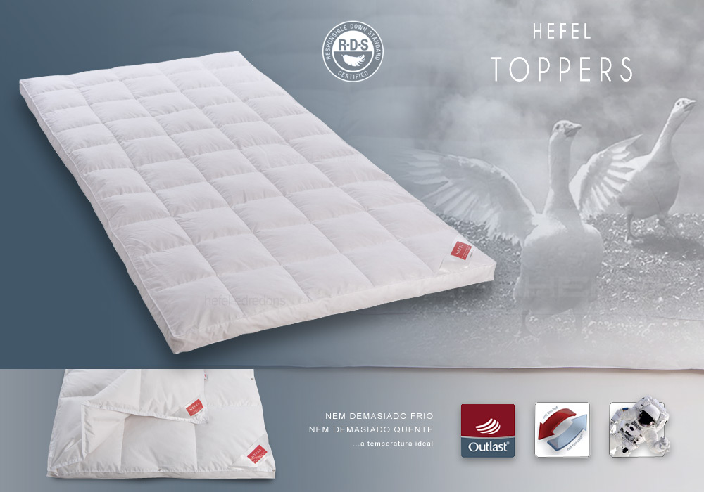 Hefel sobrecolchão/Topper Silver Down & Outlast Gold Down
